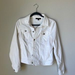 White Jean Jacket from Talbots